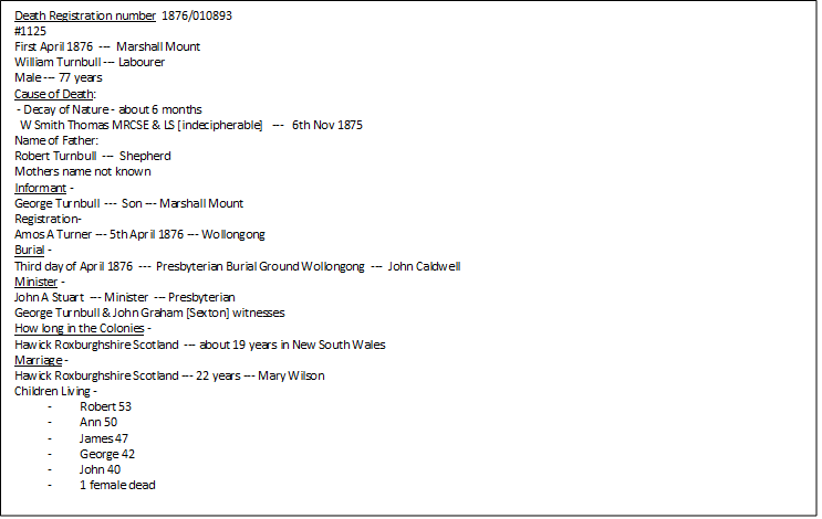 Turnbull William Death cert transcription